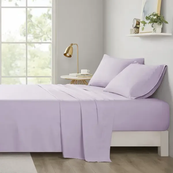 Intelligent Design Microfiber Lavender All Season Soft Touch Sheet Set