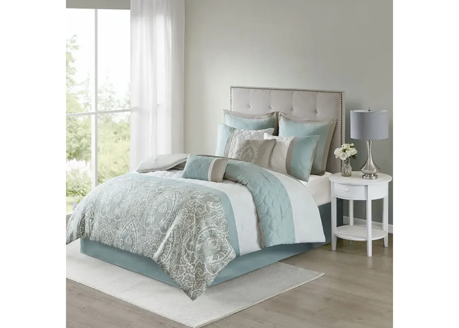 510 Design Shawnee Seafoam 8 Piece Comforter Set