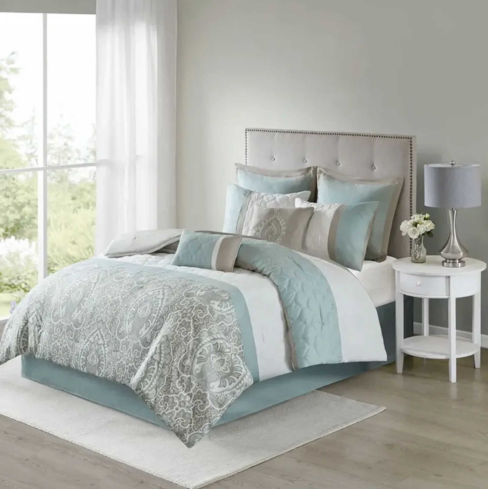 510 Design Shawnee Seafoam 8 Piece Comforter Set