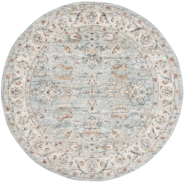 AVALON 220 LIGHT BLUE  6'-7' X 6'-7' Round Round Rug