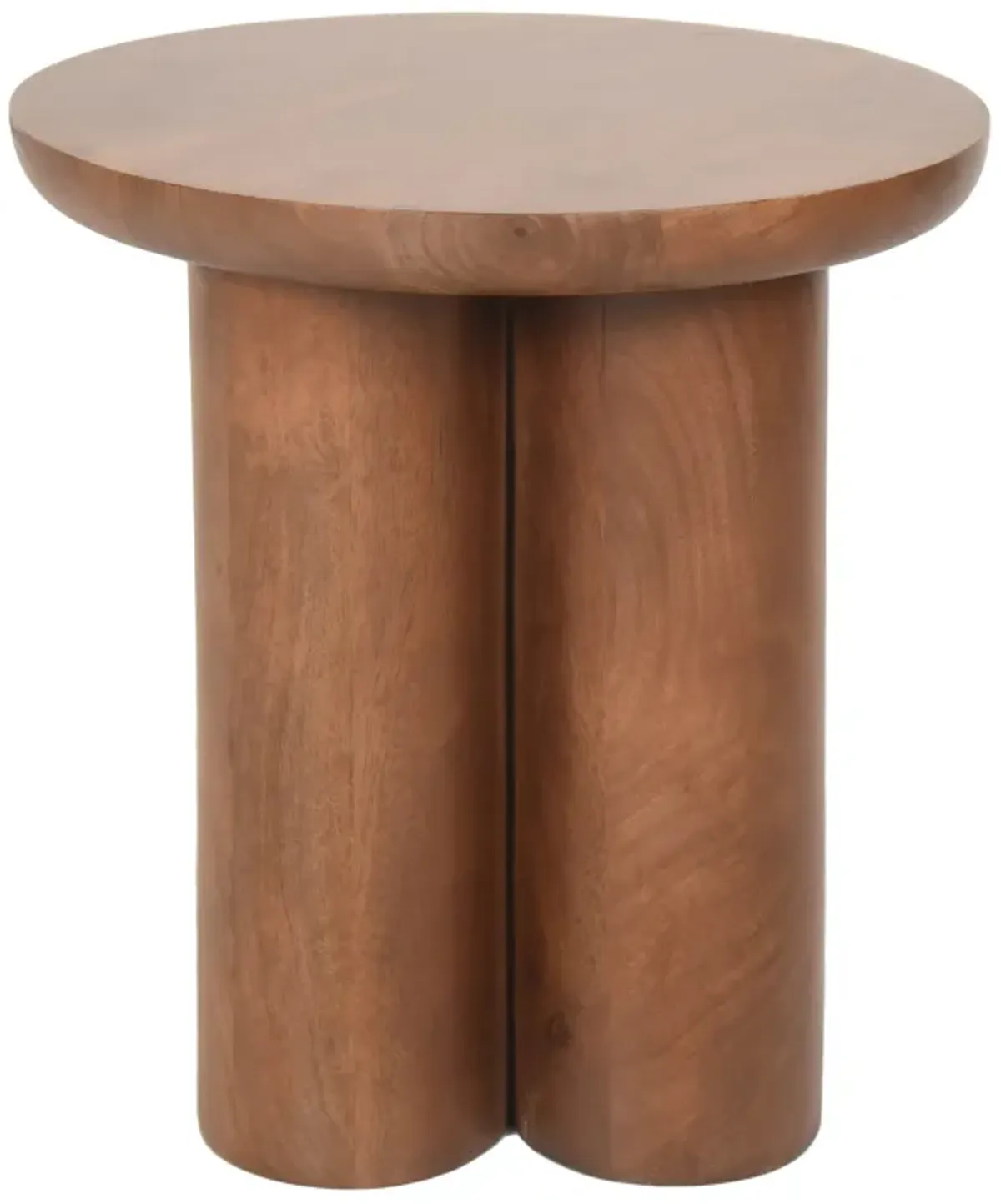 Wood, 18"h Modern Farmhouse Side Table, Brown