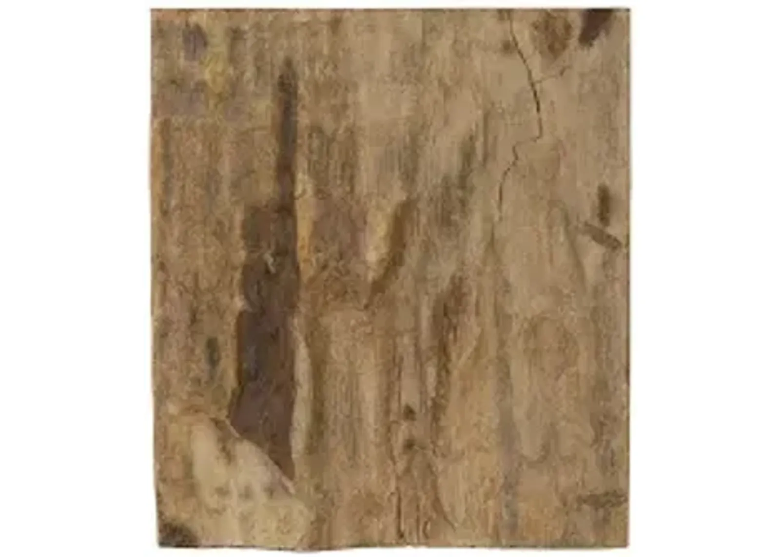 cast petrified wood wall tile, resin, square