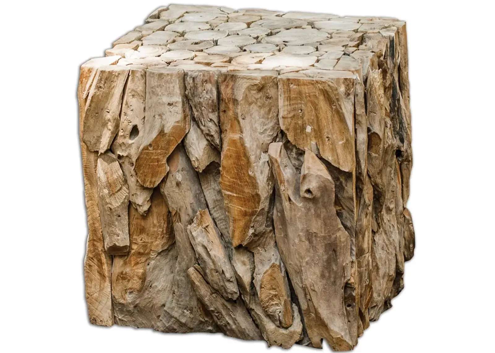 Teak Root Bunching Cube