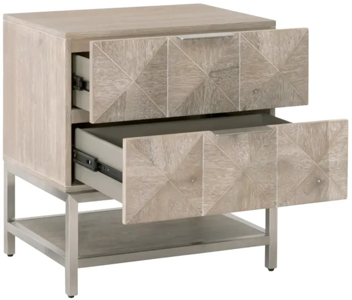 Atlas 2-Drawer Nightstand