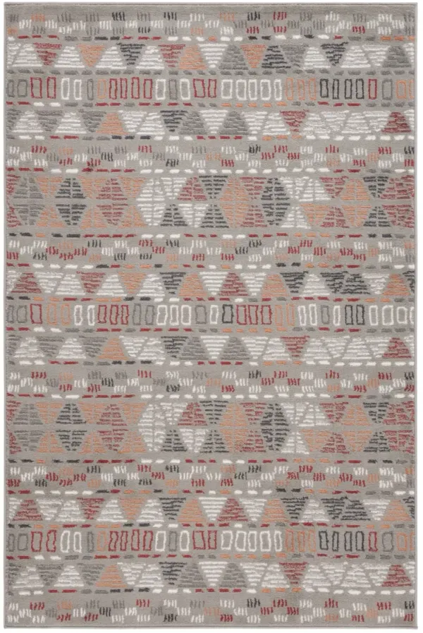 PYRAMID 217 GREY 5'-3' x 7'-8' Medium Rectangle Rug