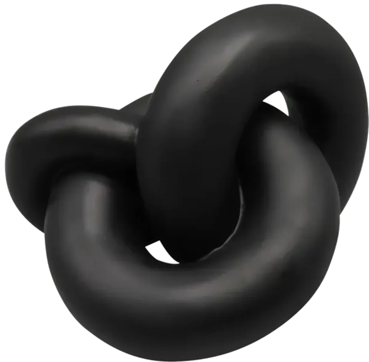 9" Resin Knot Decor, Black