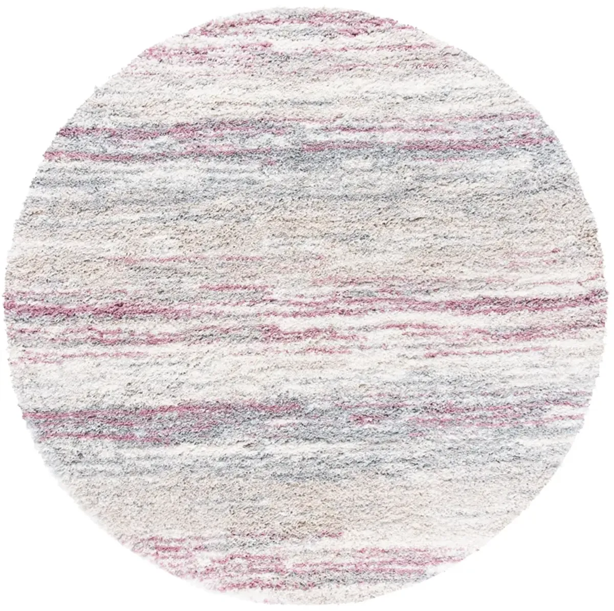 FONTANA SHAG Round Power Loomed 5'-3" X 5'-3" Round Rug