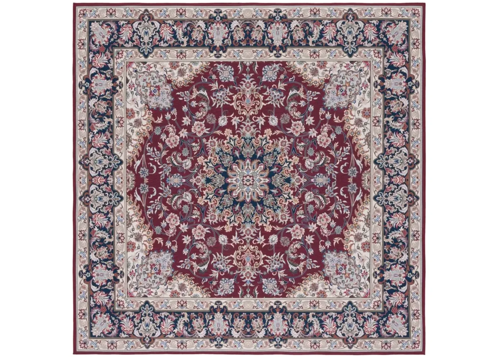 TUCSON 135 M/W S/R RED  4' x 4' Square Square Rug