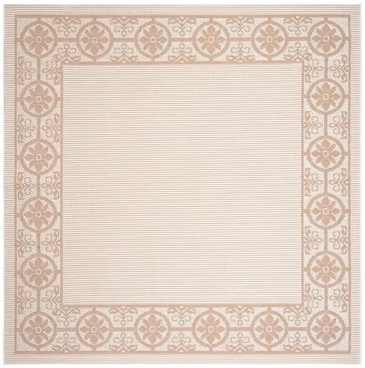 Safavieh BERMUDA 800 Collection BMU815C-7SQ Ivory / Beige 6'-7" X 6'-7" Square