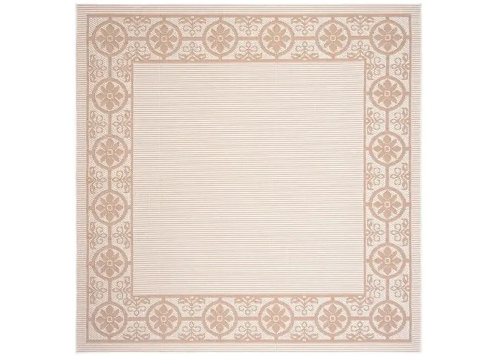 Safavieh BERMUDA 800 Collection BMU815C-7SQ Ivory / Beige 6'-7" X 6'-7" Square