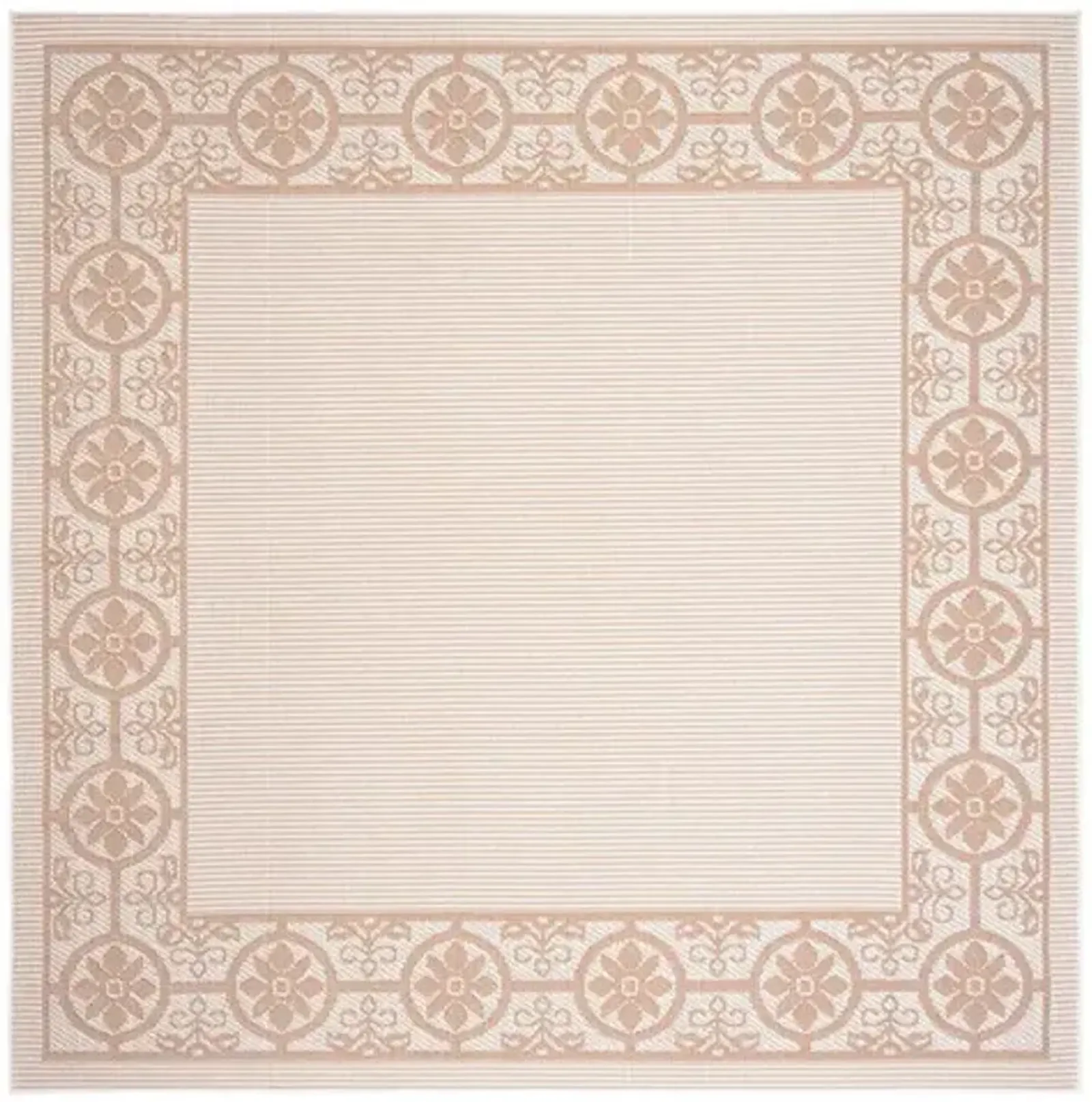 Safavieh BERMUDA 800 Collection BMU815C-7SQ Ivory / Beige 6'-7" X 6'-7" Square