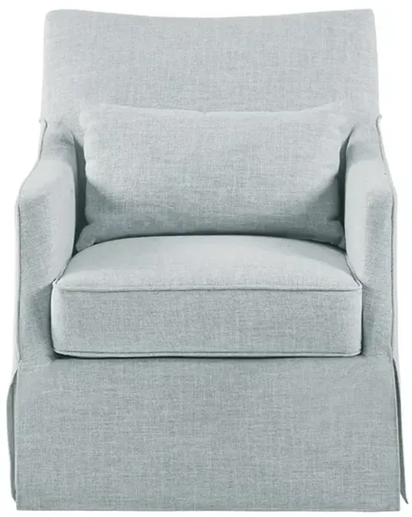 London Skirted Swivel Chair