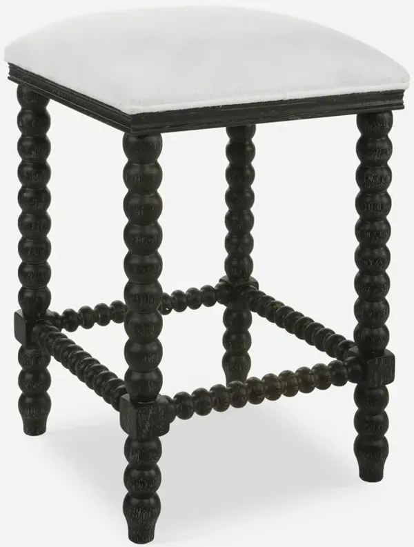 Pryce Black Backless Counter Stool