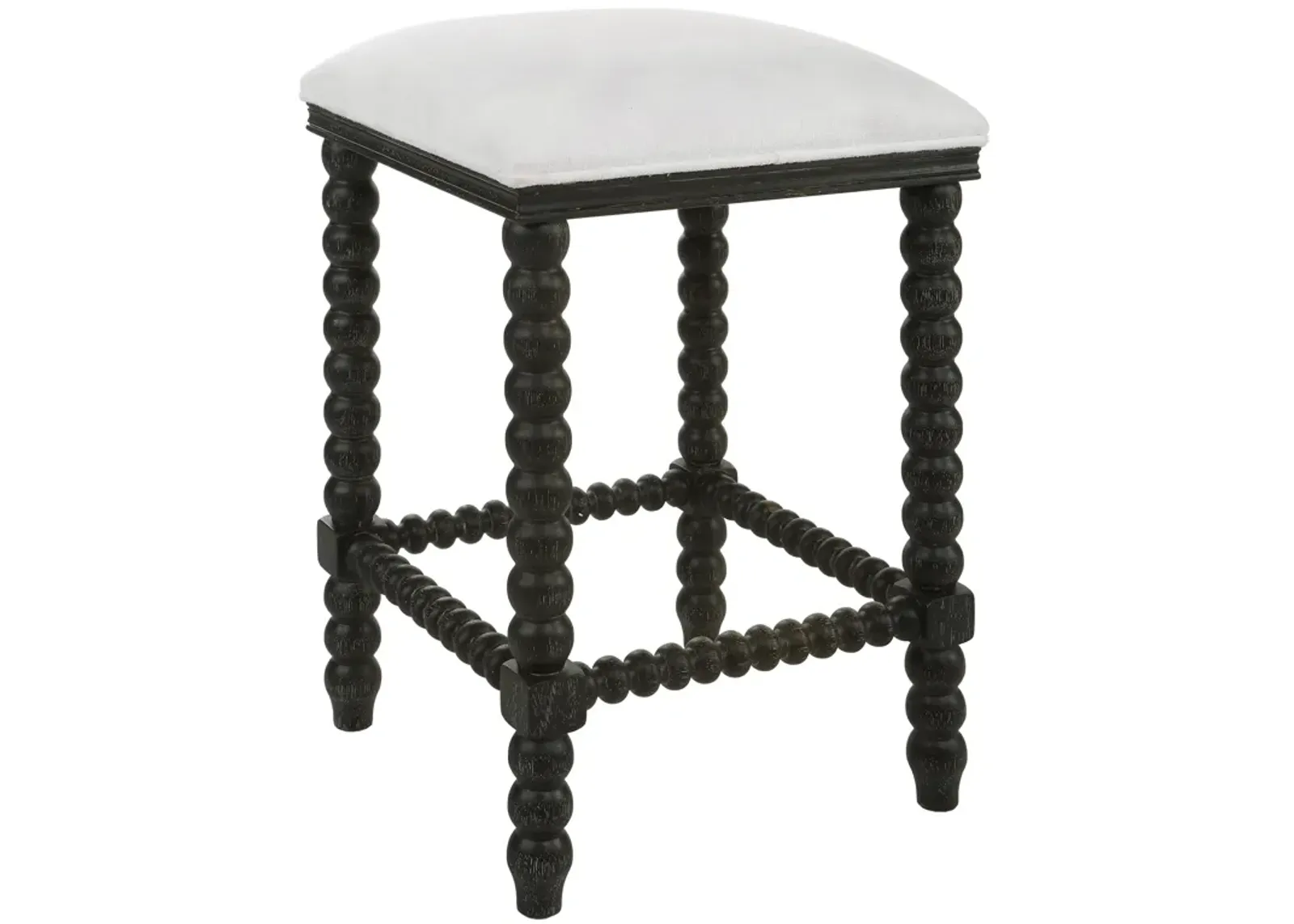 Pryce Black Backless Counter Stool