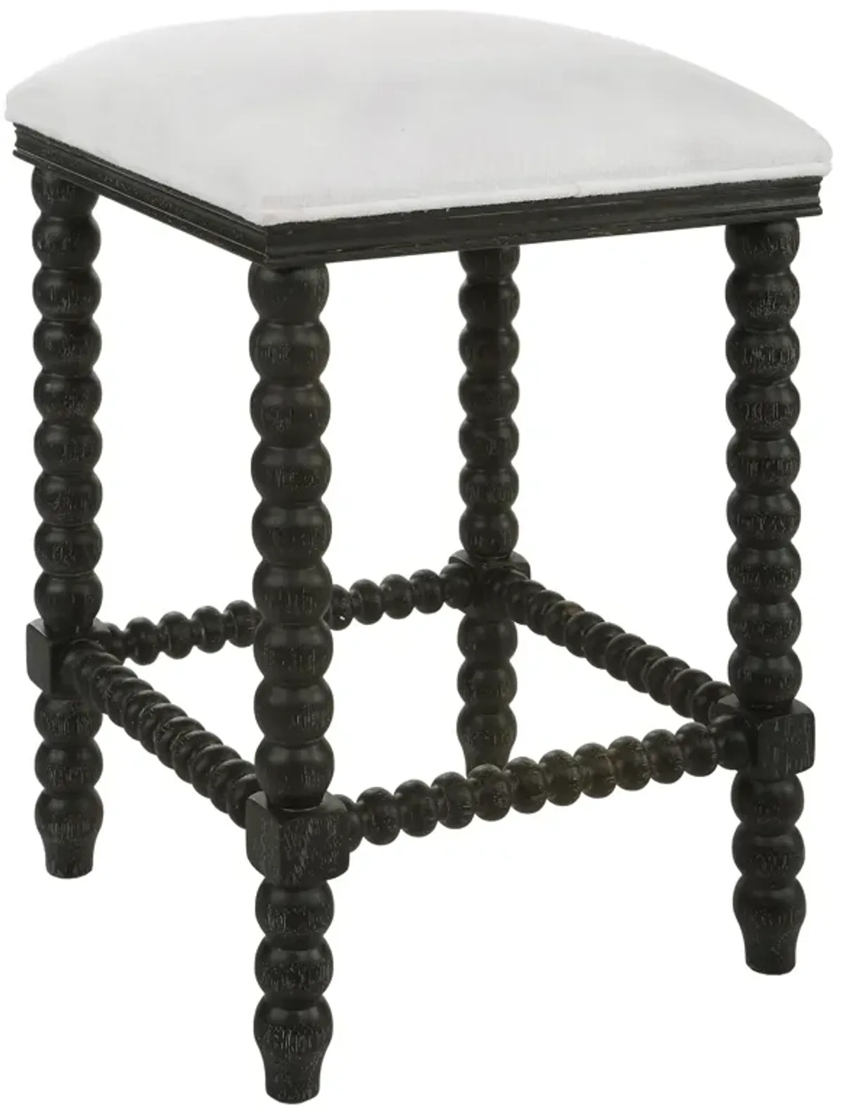 Pryce Black Backless Counter Stool