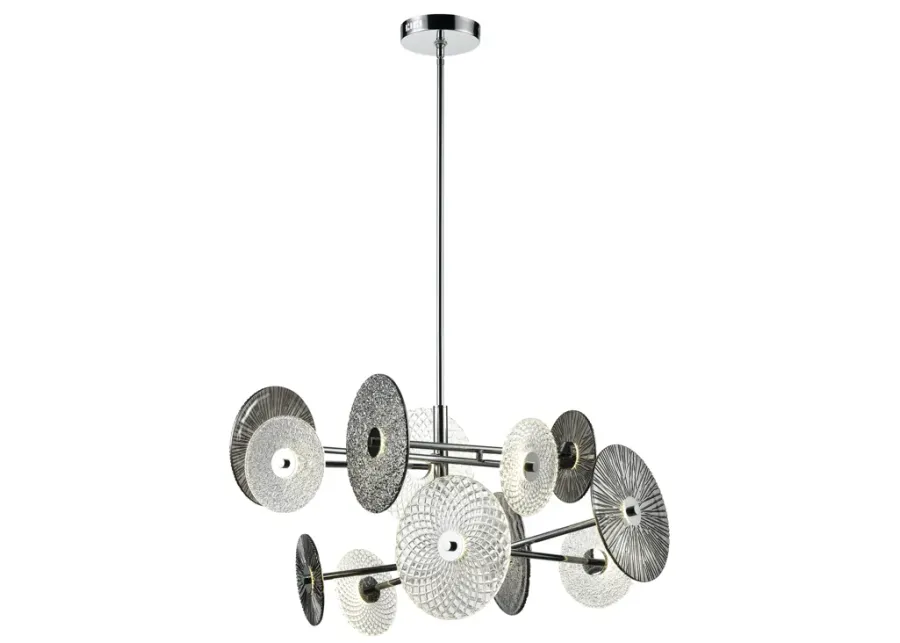 Dream Catcher 25" High 12-Light Chandelier - Chrome