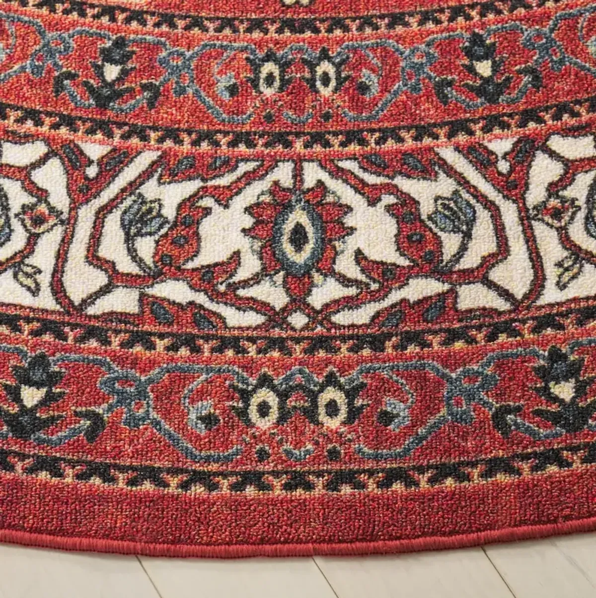 JOURNEY 105 RED  6'-7' x 6'-7' Round Round Rug