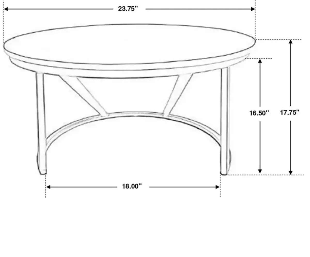 Timoleague round Accent Table with Marble Top White And Black