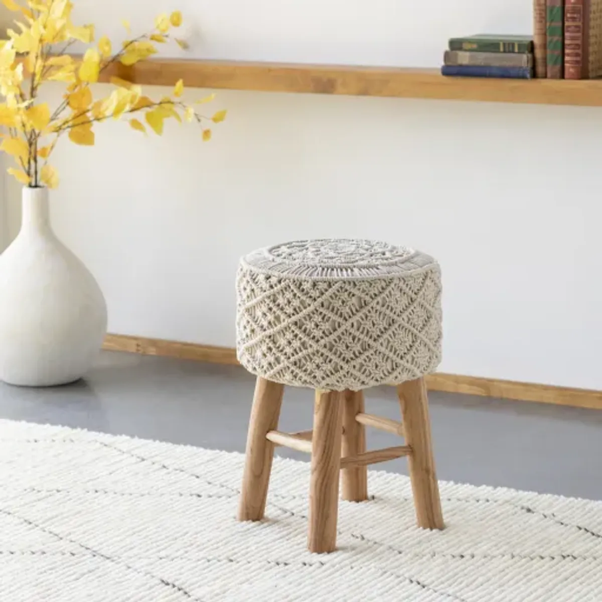 Mandala MDL-003 20"H x 14"W x 14"D Stool