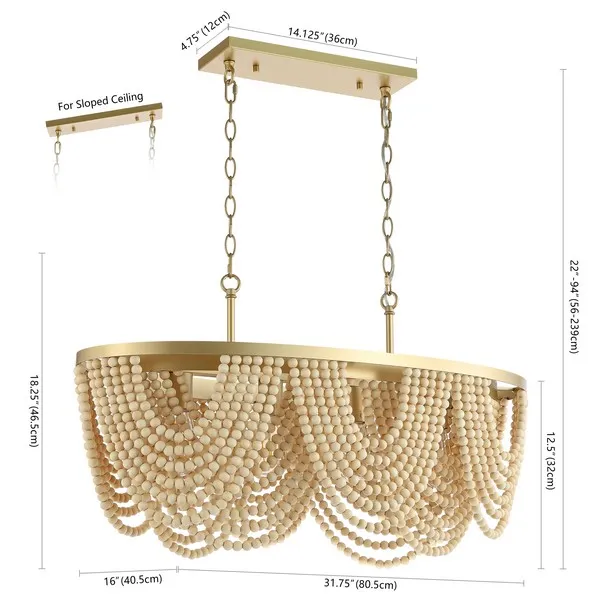 Alluri Beaded Chandelier