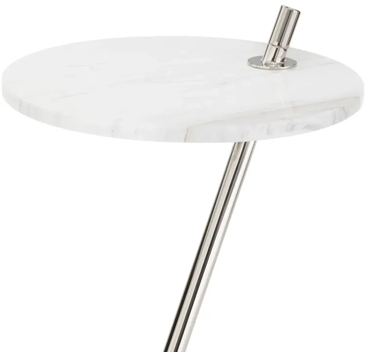 Spyder Accent Table (Polished Nickel)