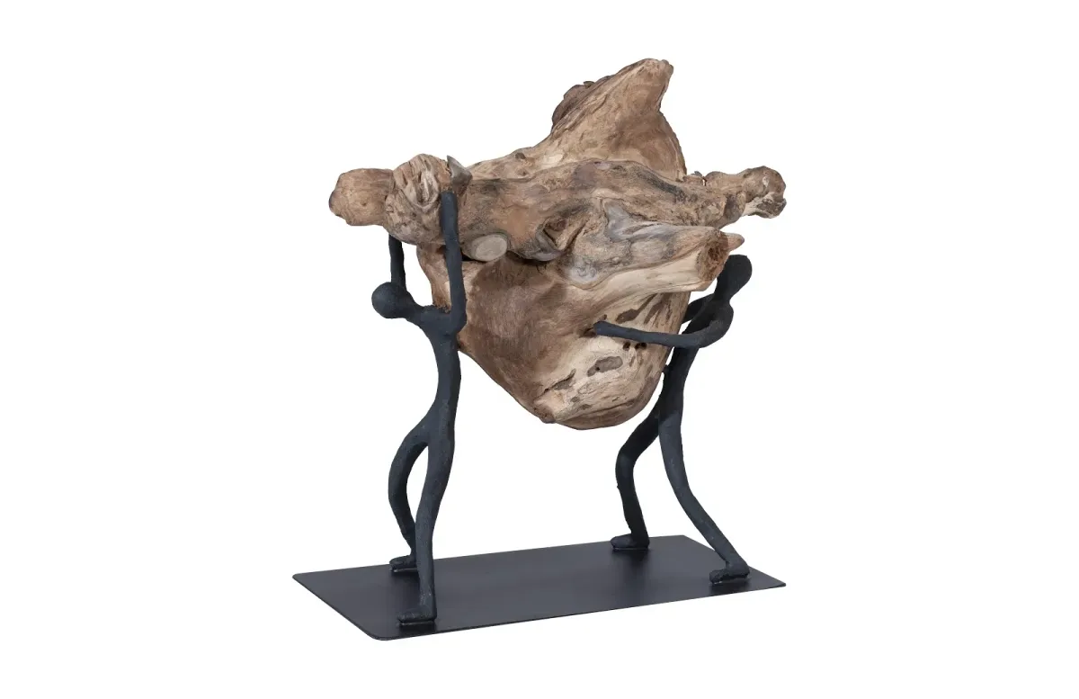 Atlas Tabletop Sculpture, Freeform High Lift, With Base