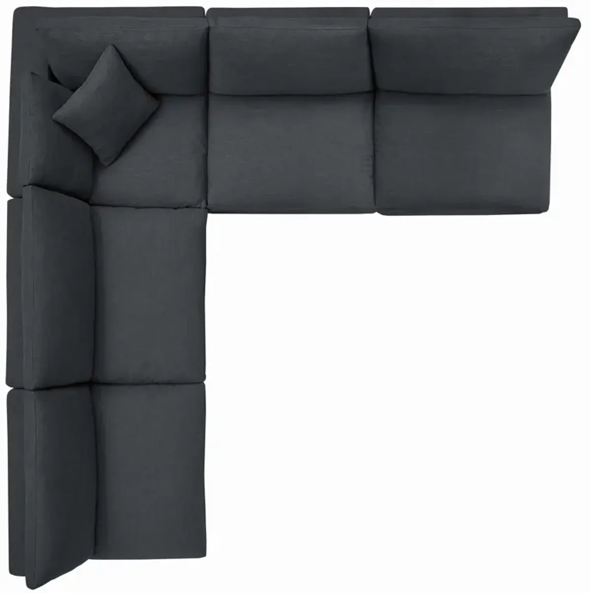 Commix Down Filled Overstuffed 5 Piece Sectional Sofa Set