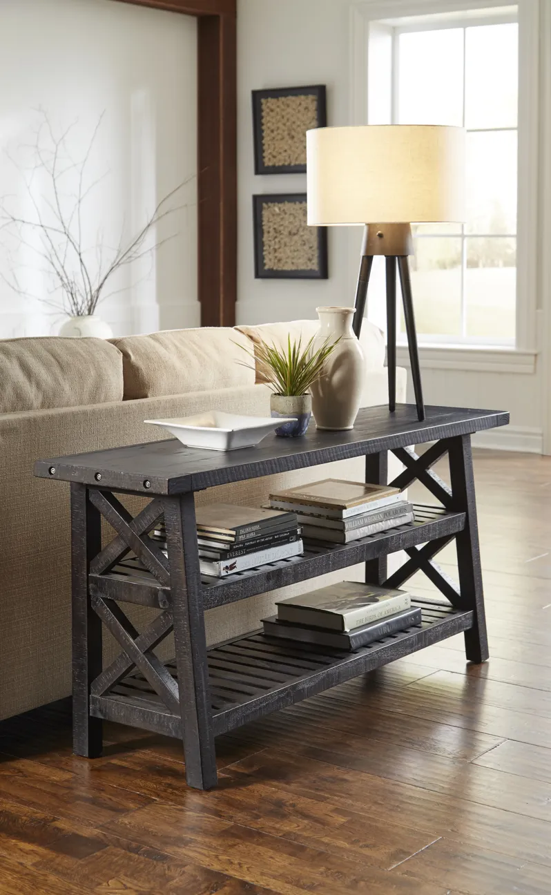 Yosemite Solid Wood Console Table in Cafe