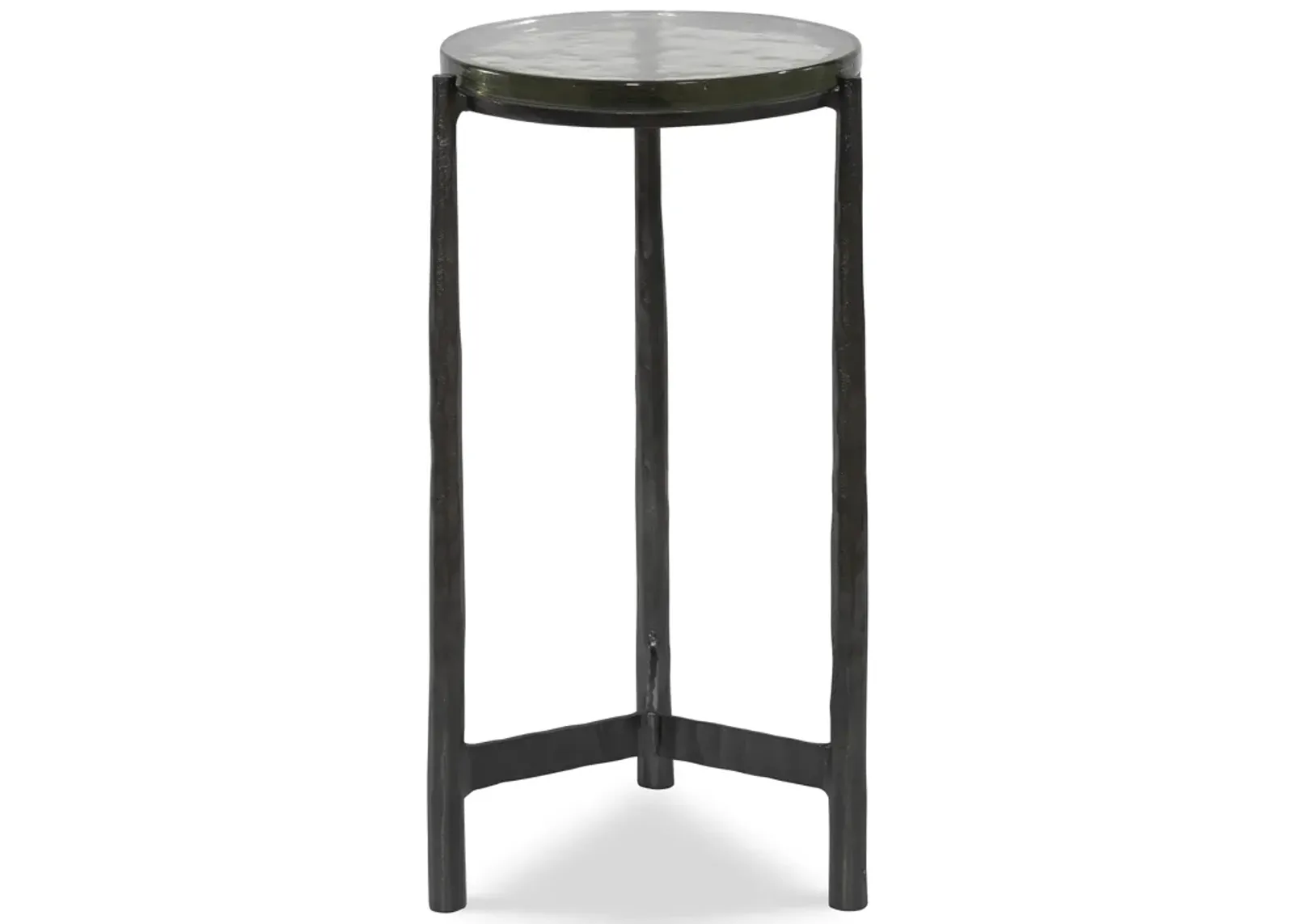 Eternity Iron & Glass Accent Table