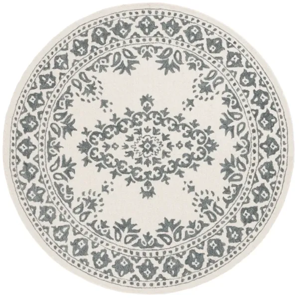 EBONY Hand Tufted 6' x 6' Round area rug