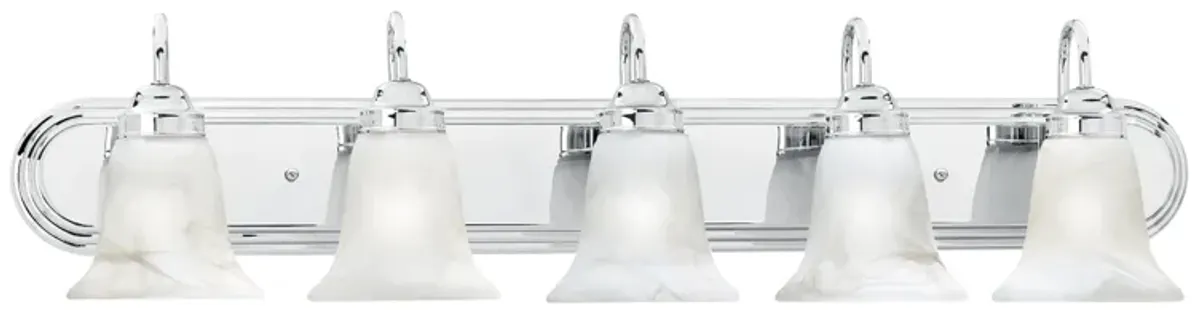 Homestead 36" Wide 5-Light Vanity Light - Chrome