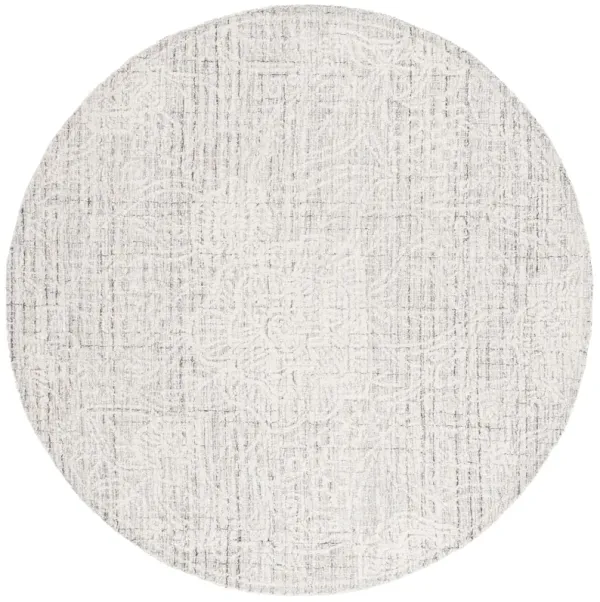EBONY Hand Tufted 6' x 6' Round area rug