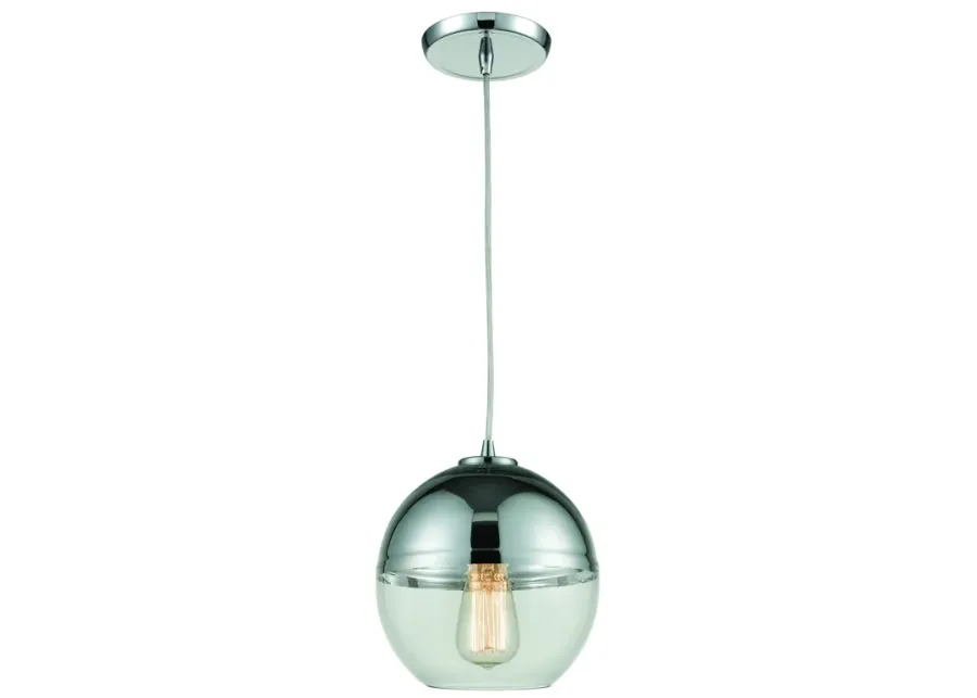 Revelo 8" Wide 1-Light Mini Pendant - Polished Chrome