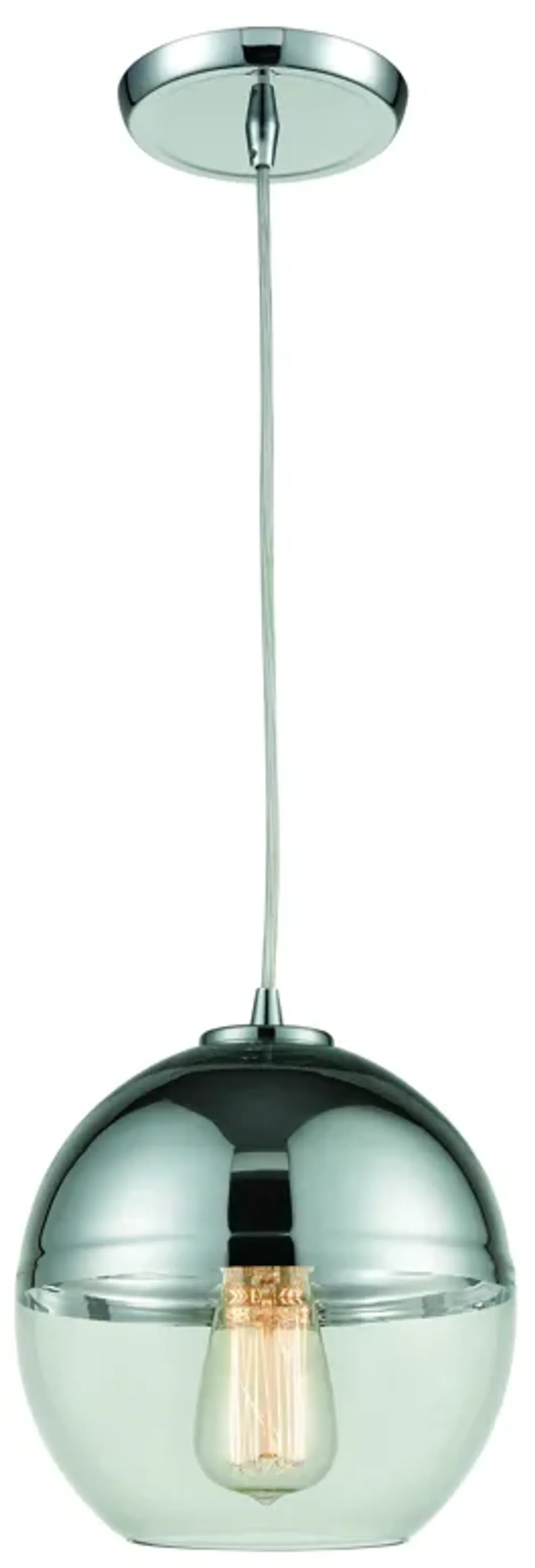 Revelo 8" Wide 1-Light Mini Pendant - Polished Chrome