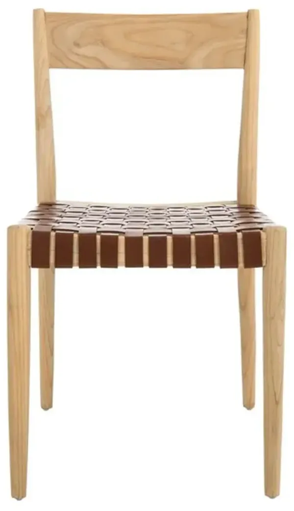 ELUNED LEATHER DINING CHAIR - Set of 2