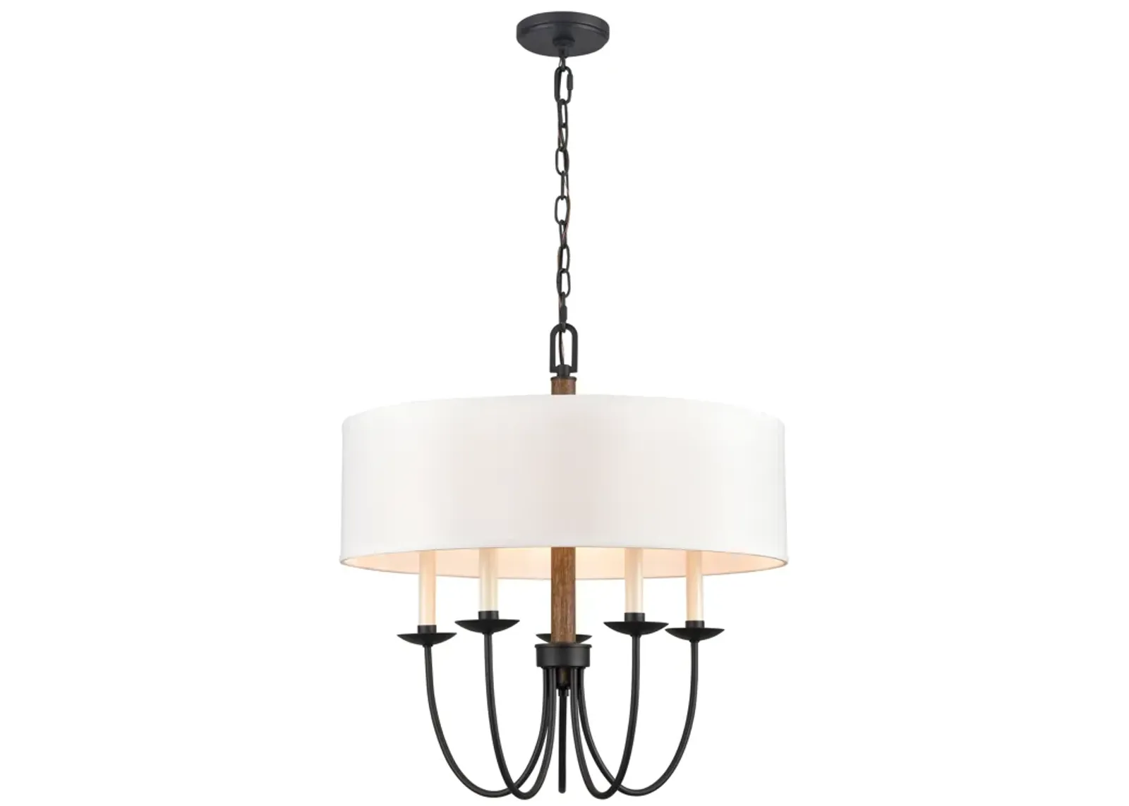 Neville 23'' Wide 5-Light Chandelier - Charcoal Black