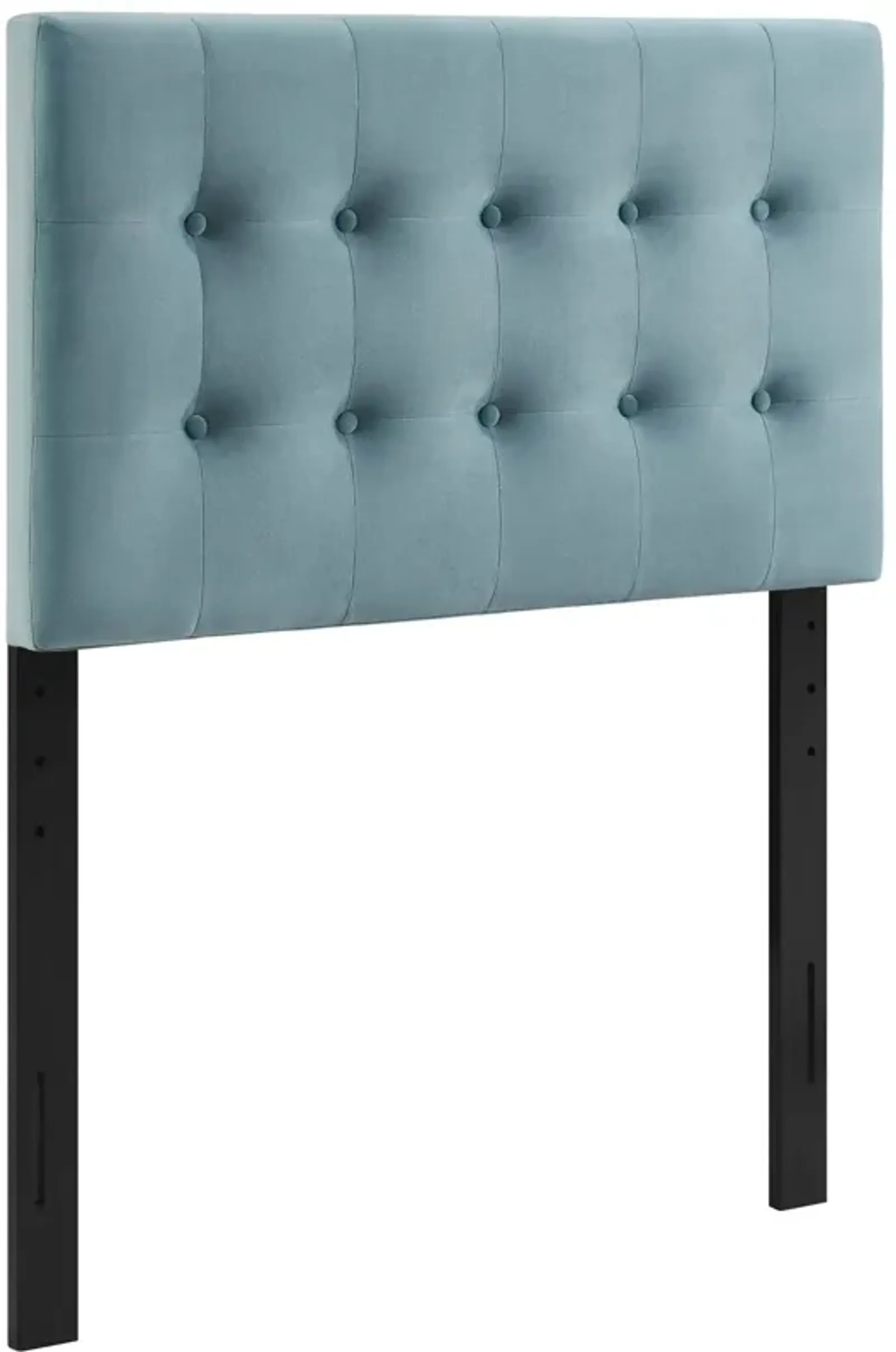 Emily Twin Biscuit Tufted Performance Velvet Headboard