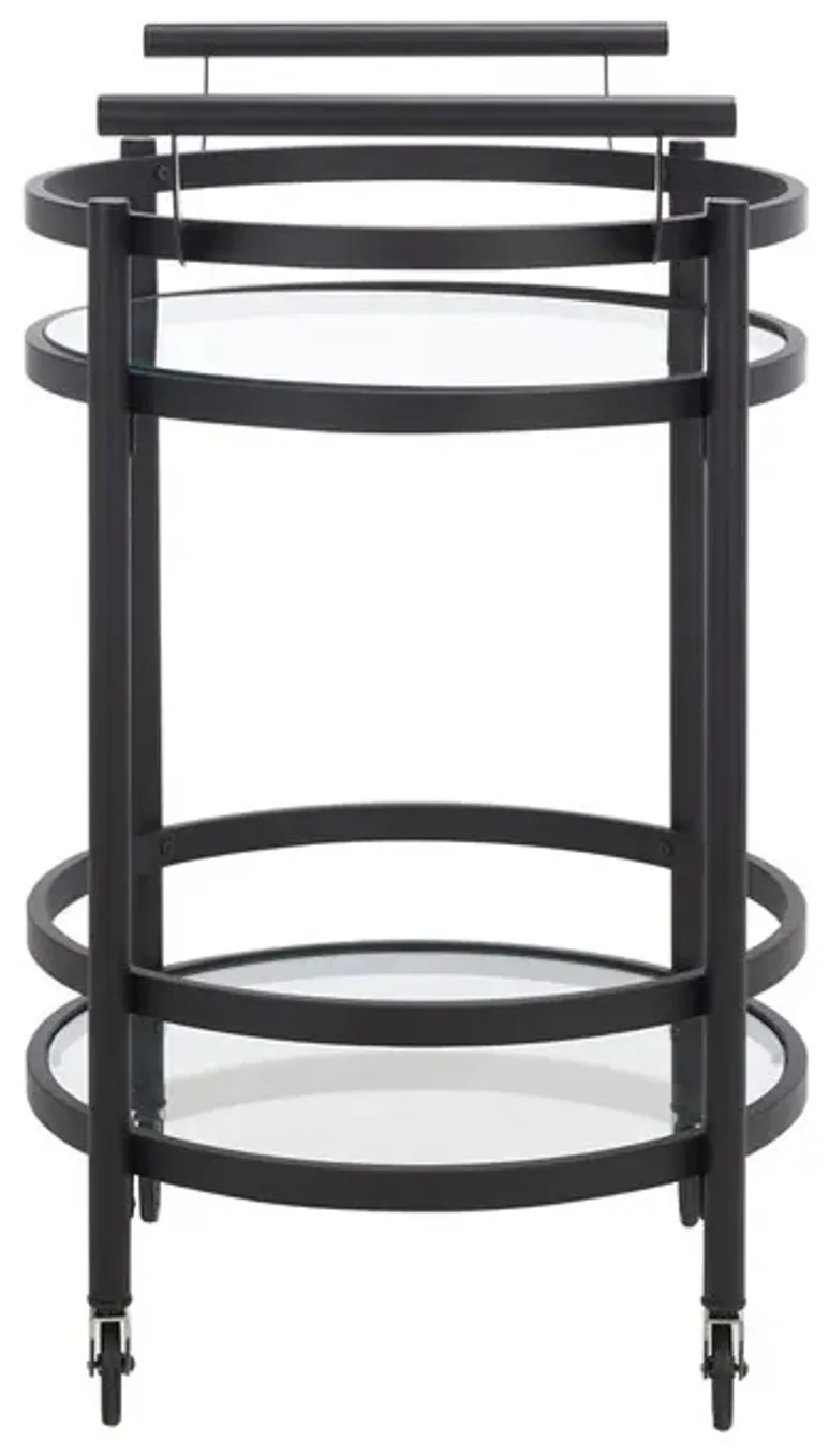 SIENNA 2 TIER ROUND BAR CART