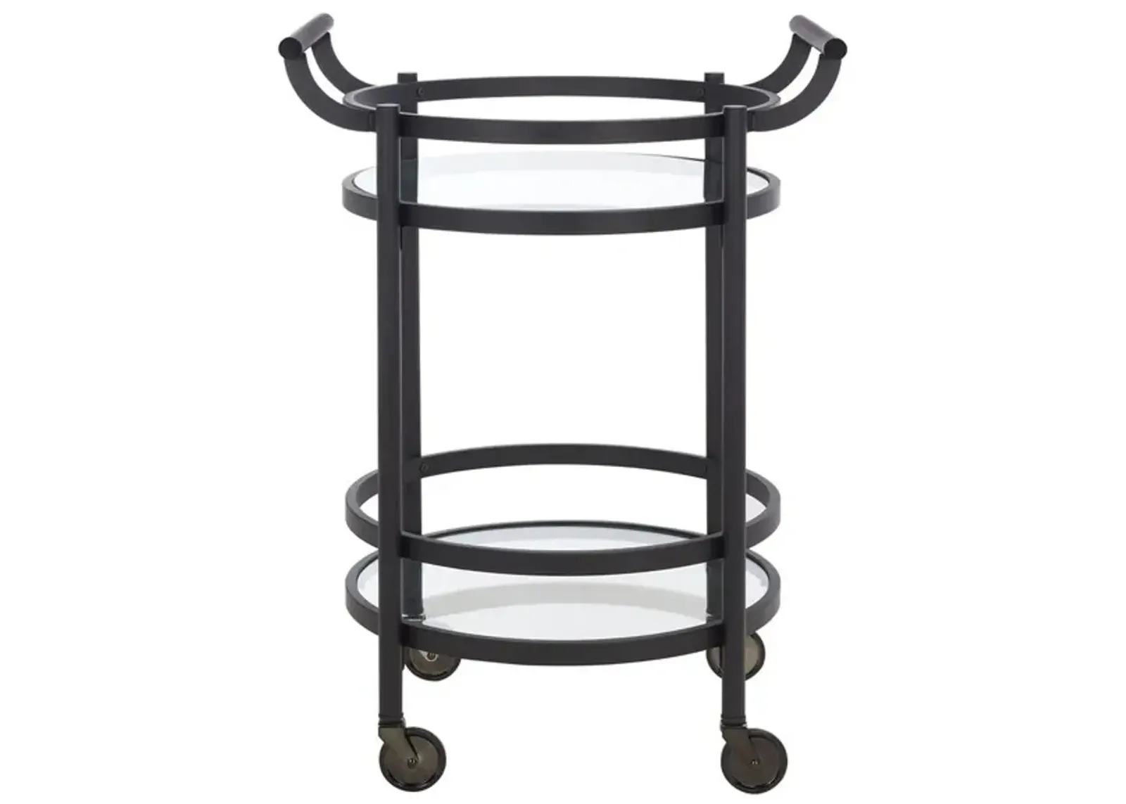 SIENNA 2 TIER ROUND BAR CART