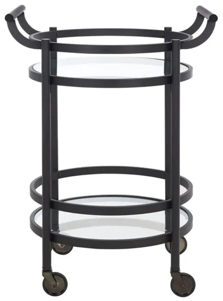 SIENNA 2 TIER ROUND BAR CART