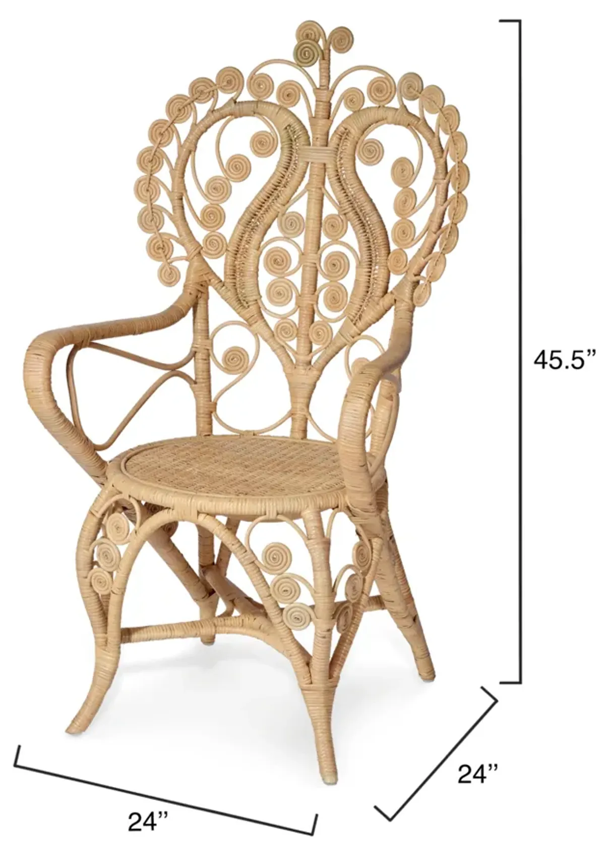 Hibiscus Rattan Arm Chair