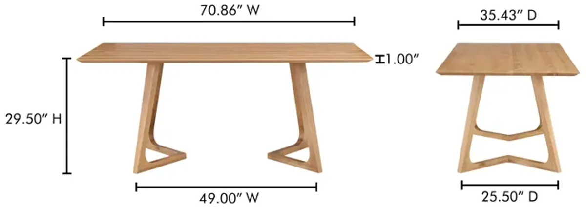 GODENZA DINING TABLE RECTANGULAR