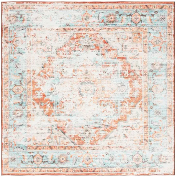 ARIZONA 928 TURQUOISE  6' x 6' Square Square Rug