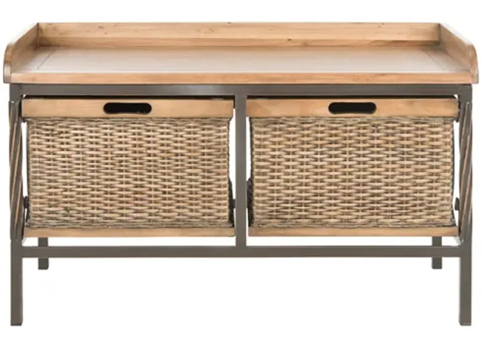 NOAH 2 DRAWER WOODEN STORAGE BENCH