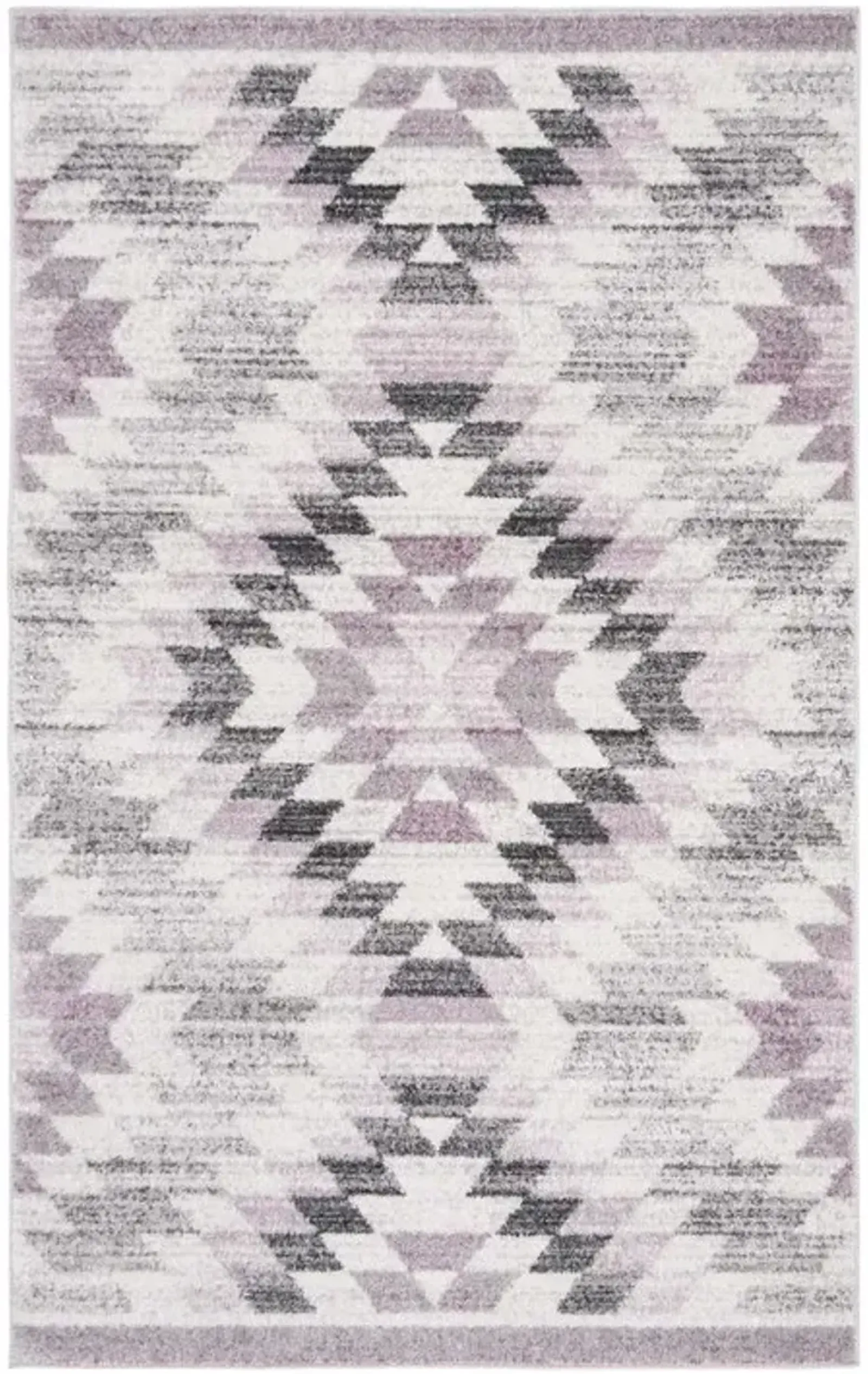 ADIRONDACK Contemporary Plum / Ivory 2'-6" X 8' Powerloomed Rug