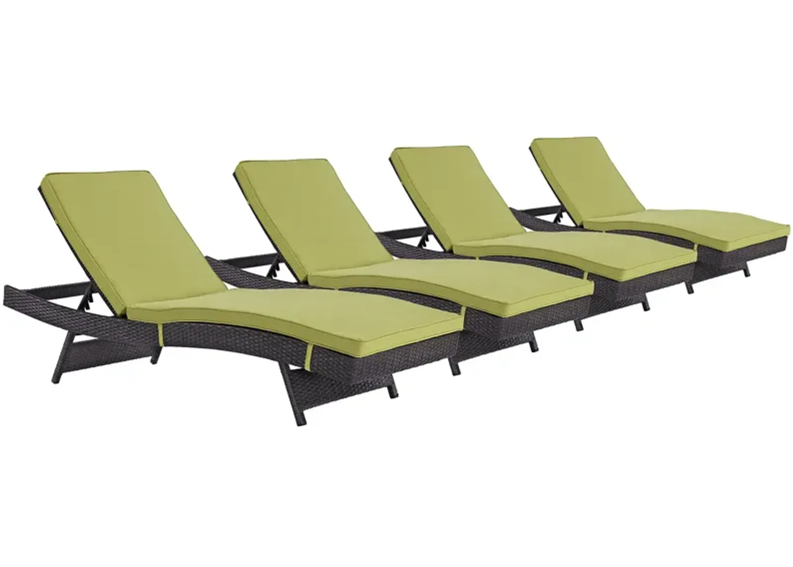 Convene Chaise Outdoor Patio Set of 4