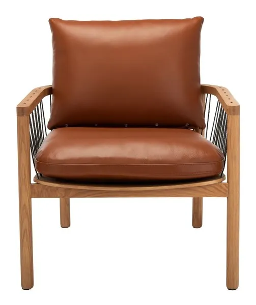 Caramel Midcentury Leathe Chair