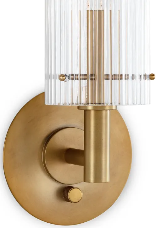 Dixie Sconce (Natural Brass)