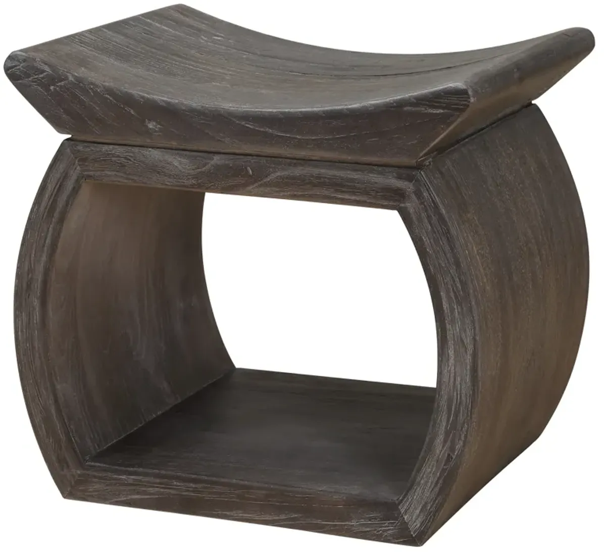 Connor Walnut Accent Stool