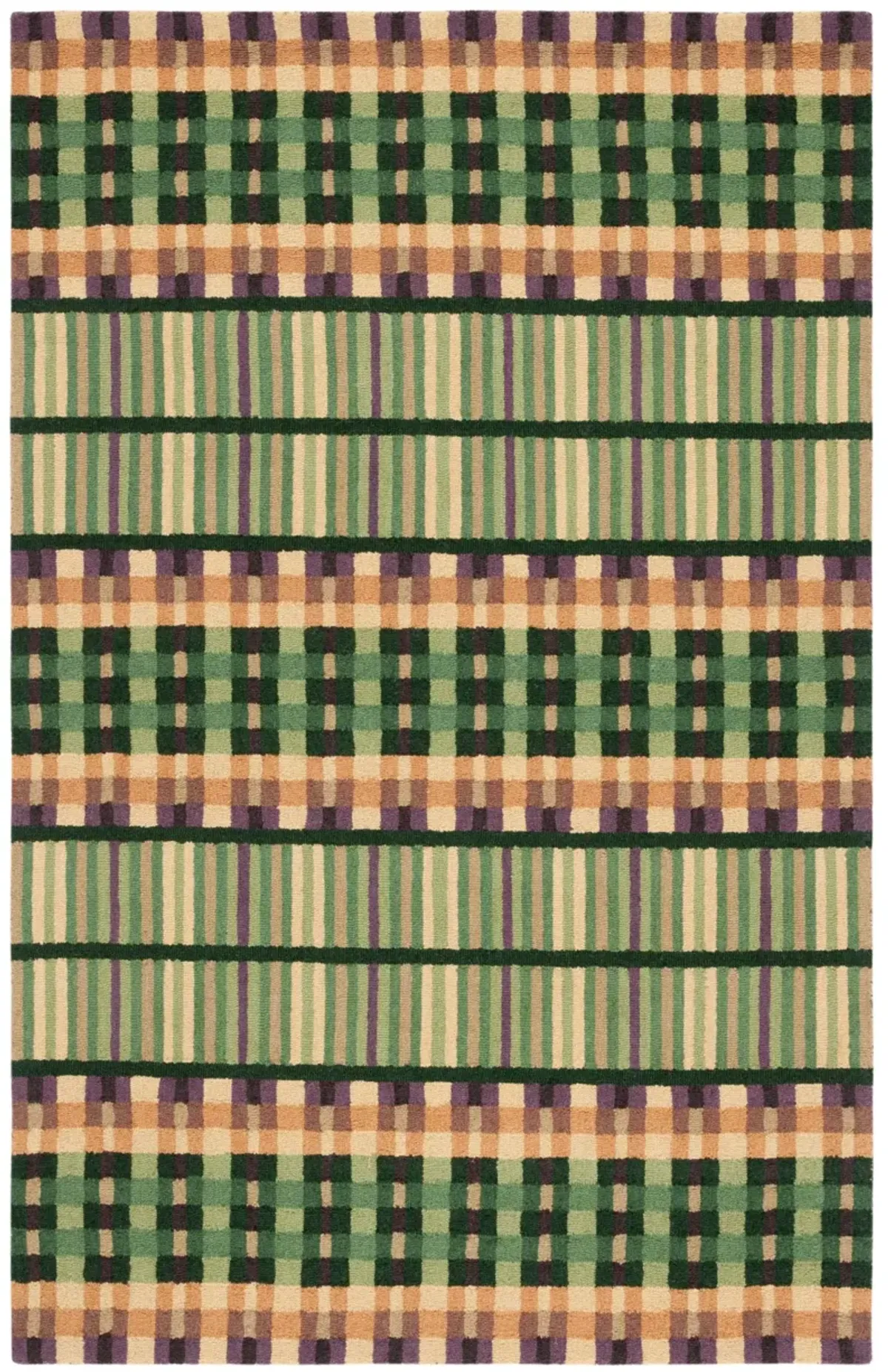 METRO 852 GREEN  3' x 5' Small Rectangle Rug